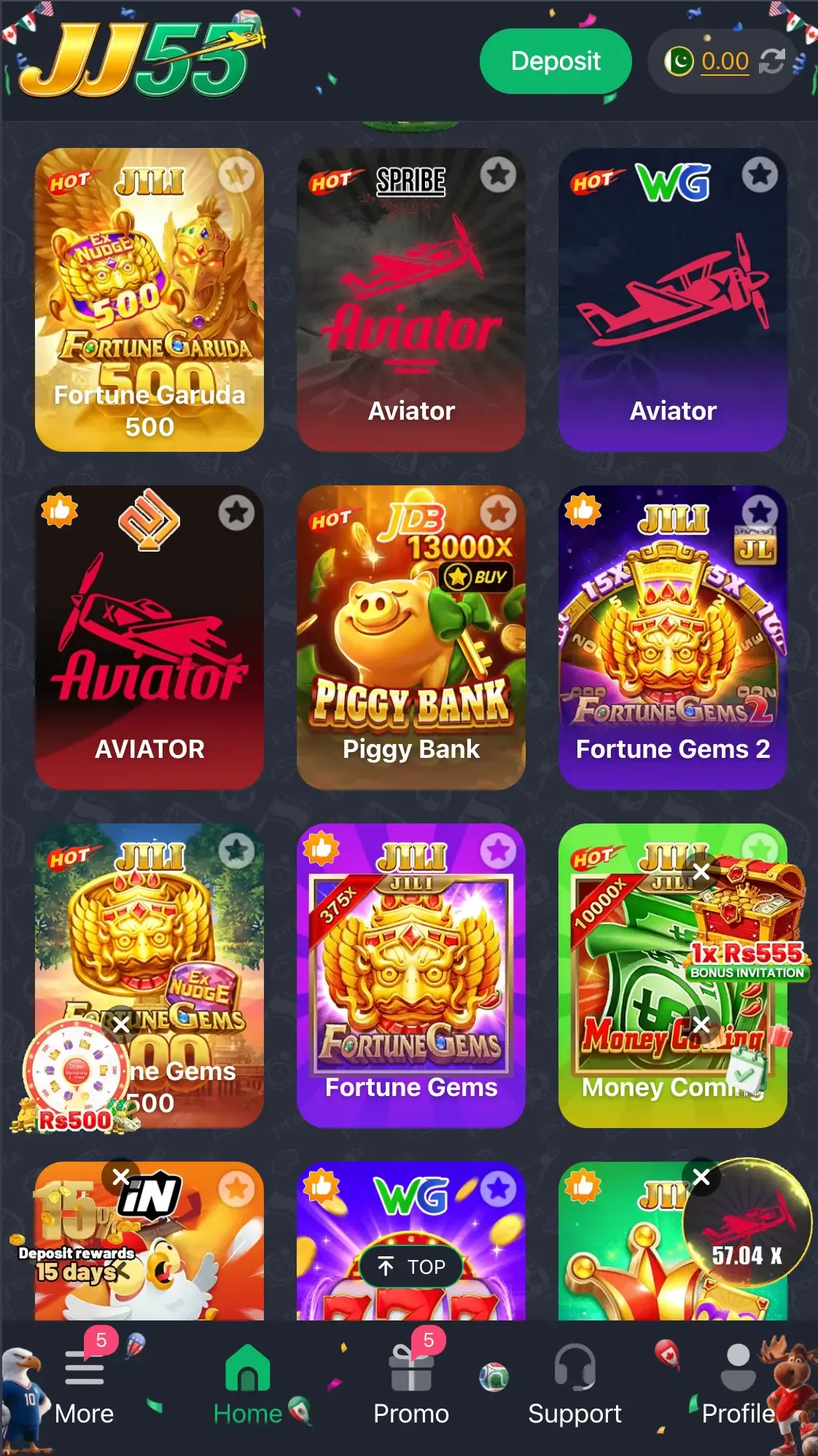 JJ55 Game Screenshot