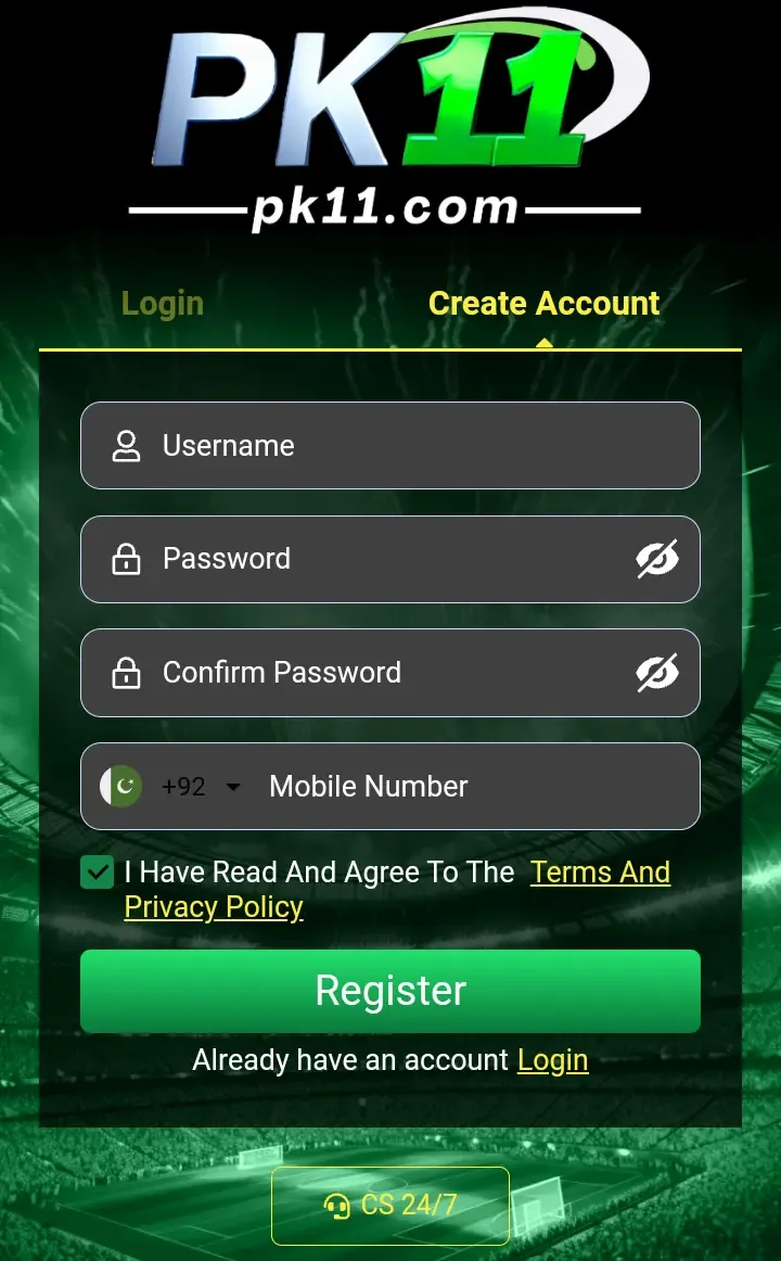 PK11 Game Register